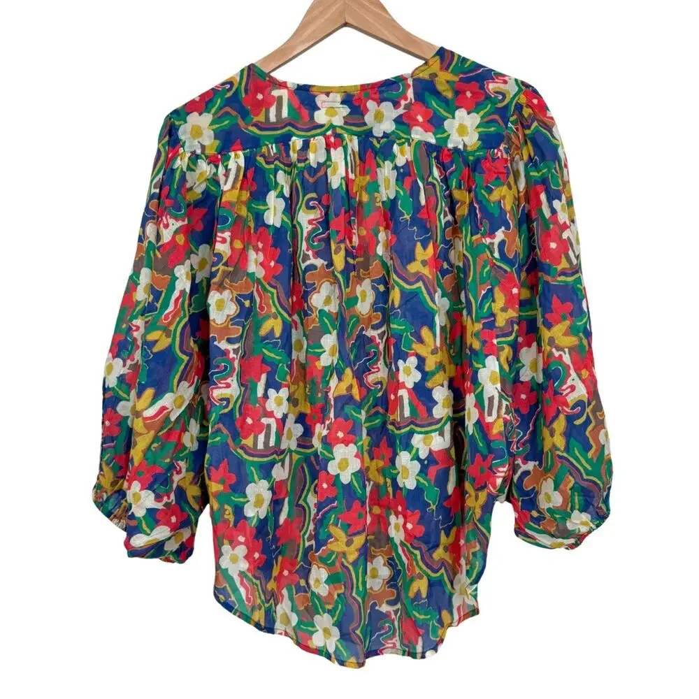 MOTHER Multicolor Floral Blouse - Picture 3 of 5